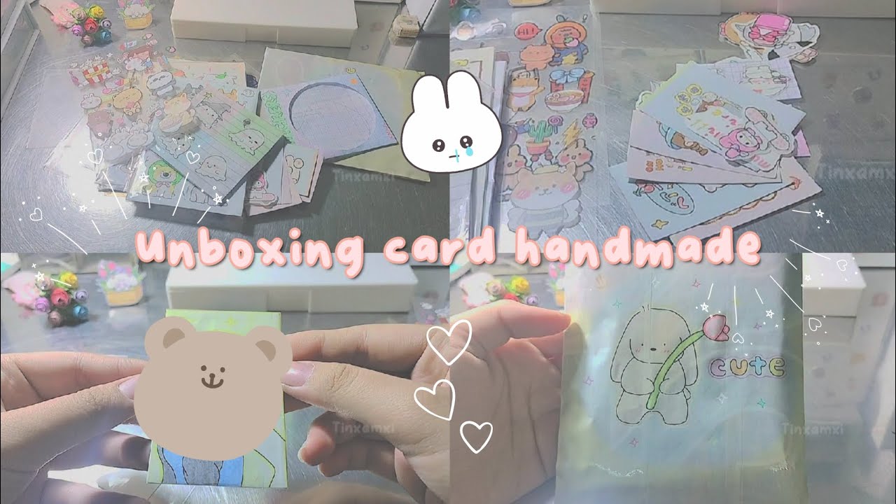 ①⑨ Unboxing card handmade with me || XNhư