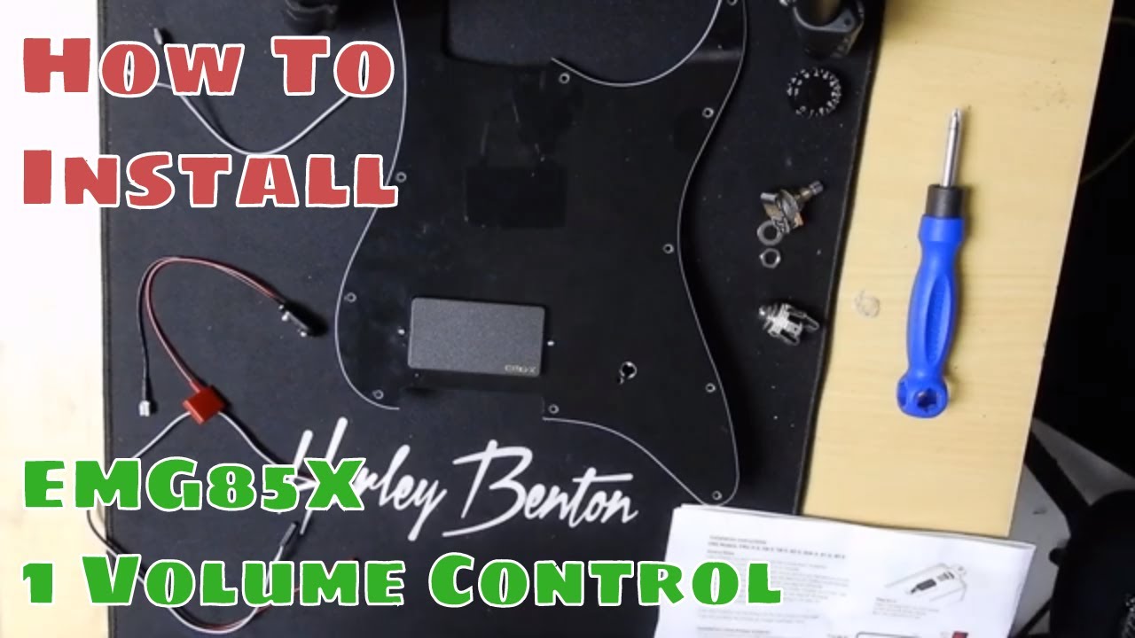 How To Install A Single EMG85X with 1 Volume Control | Tutorial