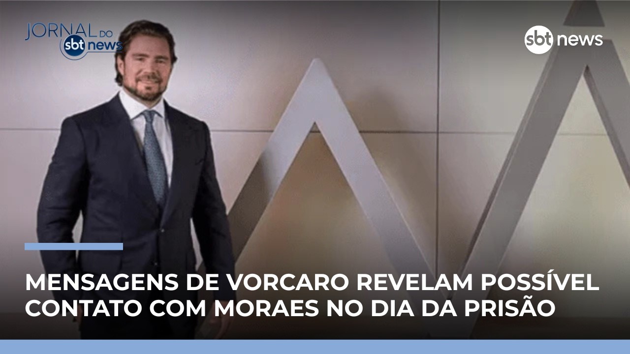 Mensagens atribuídas a Daniel Vorcaro citam Alexandre de Moraes antes de prisão | #JornaldoSBTNews