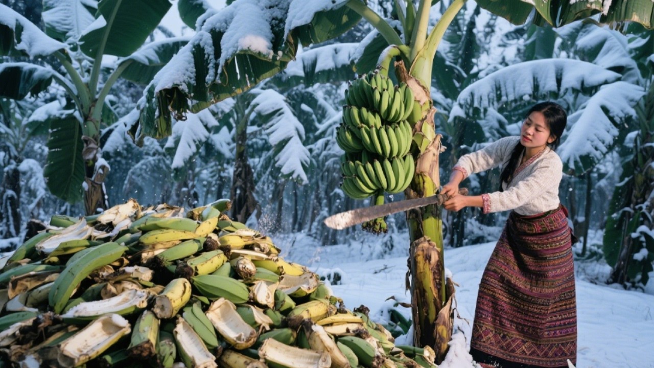 ¡Corazón de plátano: delicado tesoro rural de primavera! ¿Ya lo probaste?