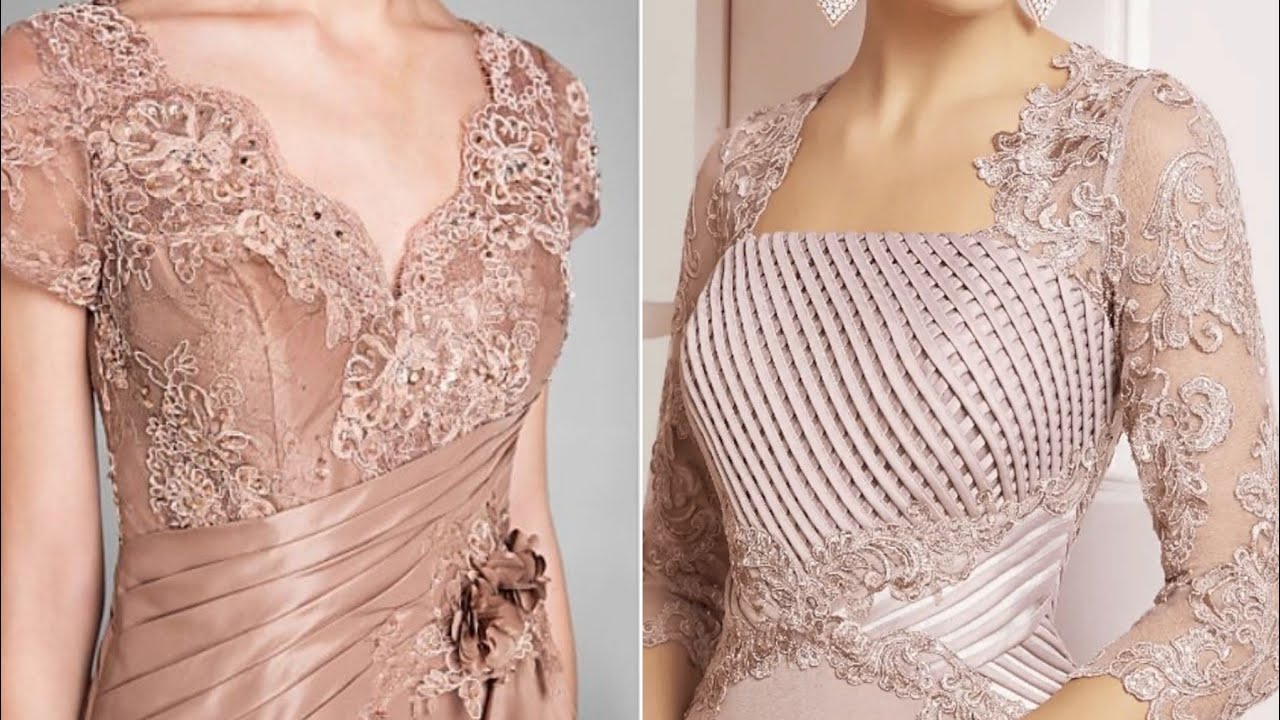 Super Pretty & fabulous Vintage Style french Venice Embroidery sheath column mother's maxi2022