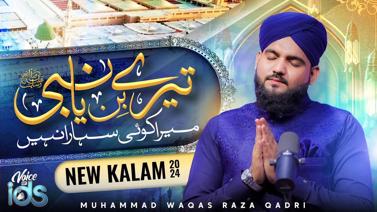 New Beautiful Naat Sharif 2024 | Tere Bin Ya Nabi ﷺ Mera Koi Sahara Nahi | Muhammad Waqas Raza Qadri