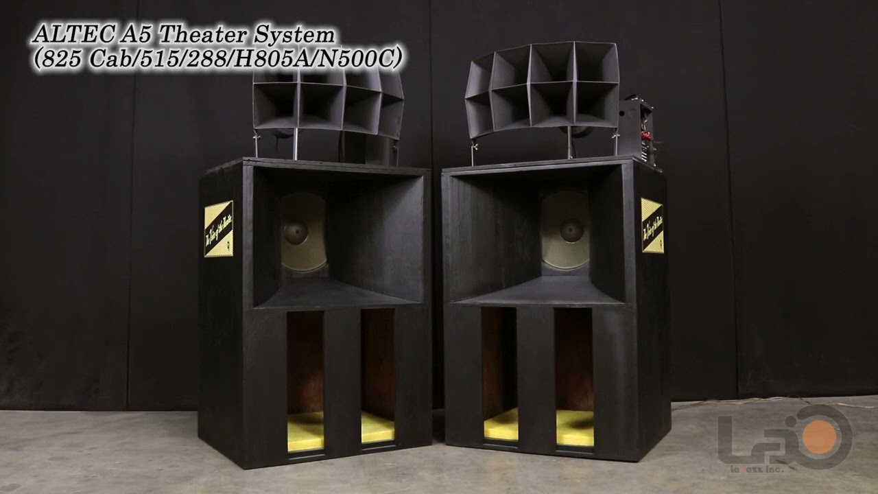 ALTEC A5 System (825 Cabinets / Early 515 & 288 / H805 Horn / N500C) 2