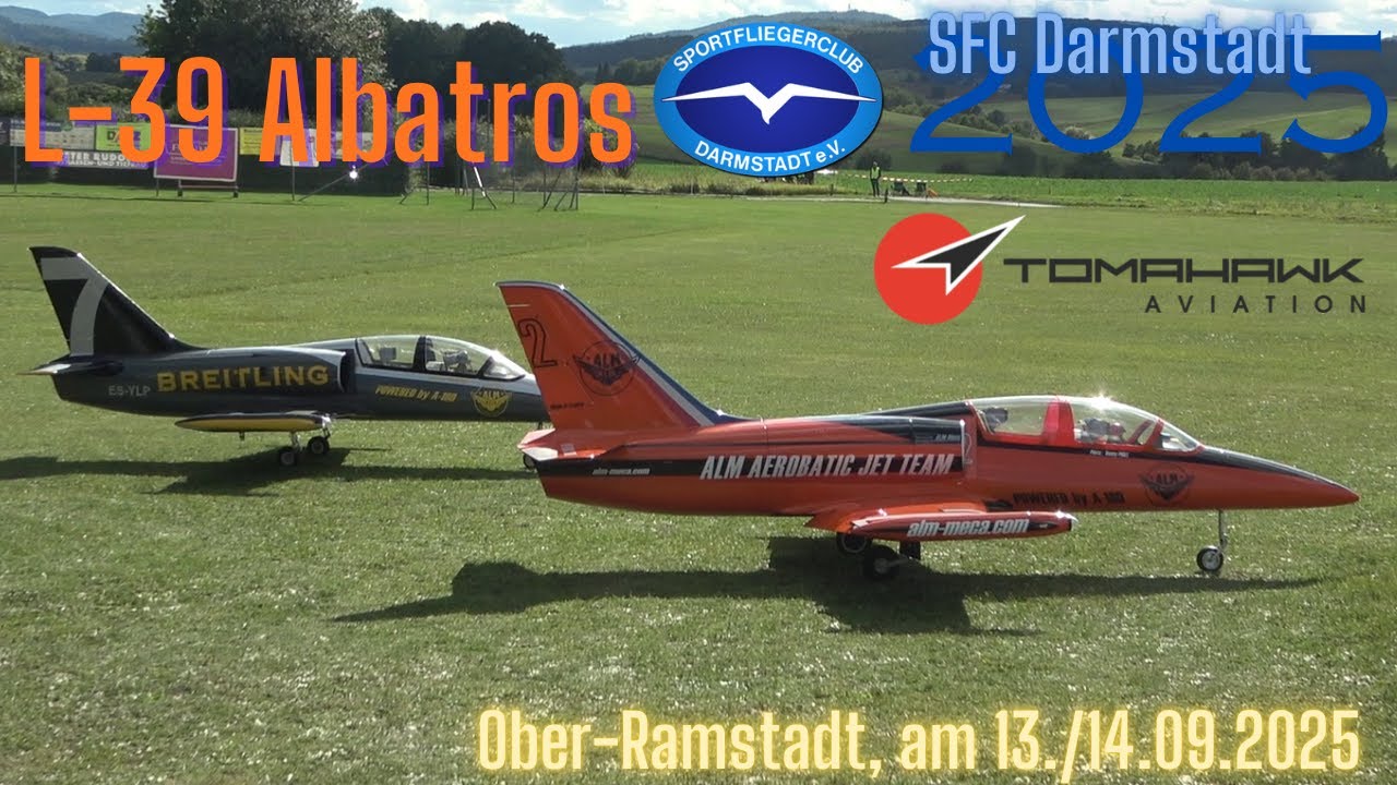 TWO GIANT TURBINE RC L-39 ALBATROS IN FORMATION  (Flugtag SFC Darmstadt 2025)