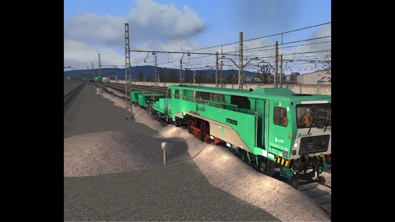 Train Simulator: Astimano.Ruta: Línea Adif 400 Alcazar de Sanjuan a Linares Baeza. Bateadora Adif.