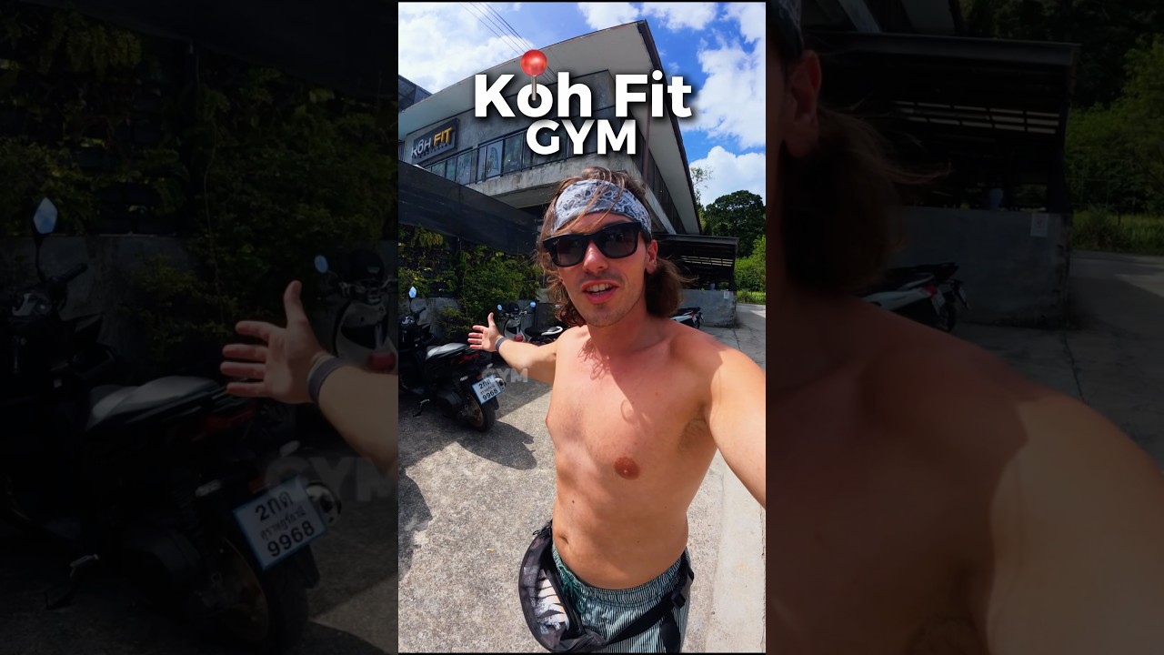 Niesamowita atmosfera w tym 🦾🔥Koh Fit gym, Maret 📍400 baht&oacute;w za karnet całodniowy 💵 #podr&oacute;że #tajlandia