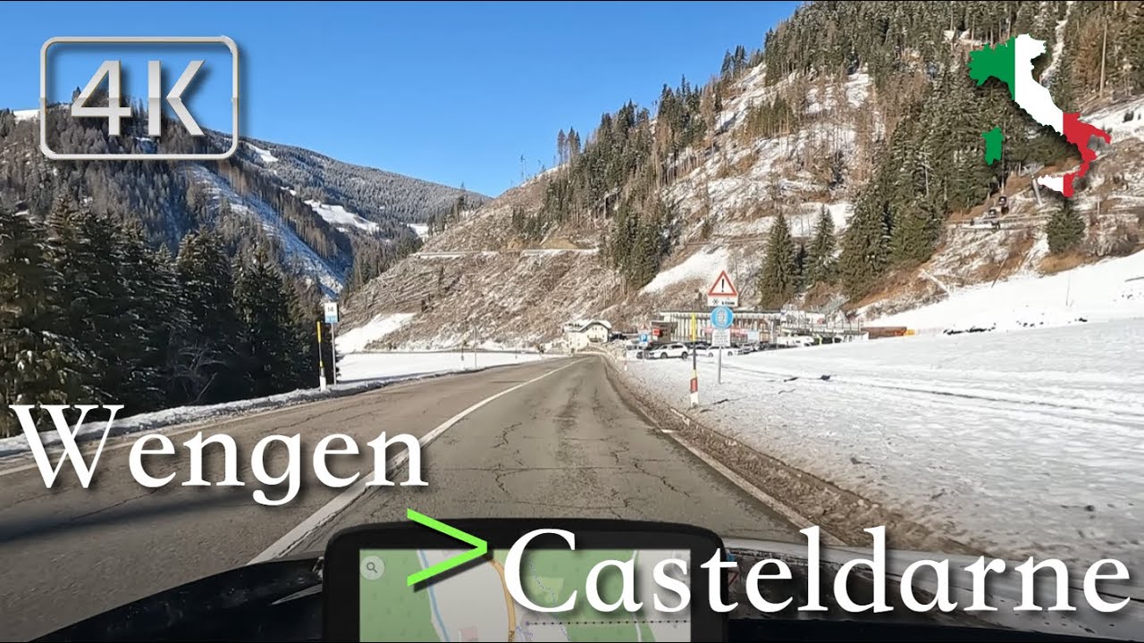 Scenic Drive (Trentino Alto Adige Südtirol), Italy [Wengen ⩾ Casteldarne] December | 🌞