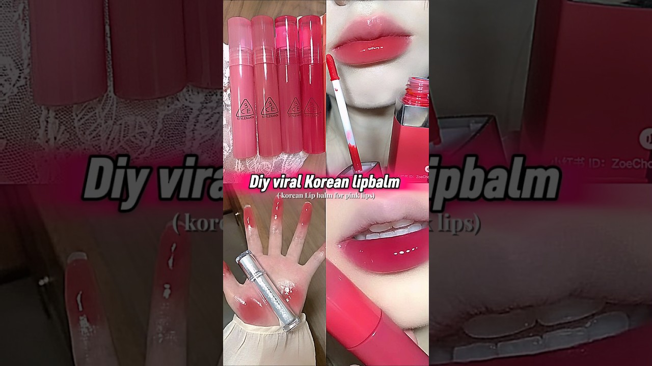 Korean Lip balm 🎀✨ #beauty #aesthetic #kpop #selfcare #fyp #fypviralシ #1millionviews