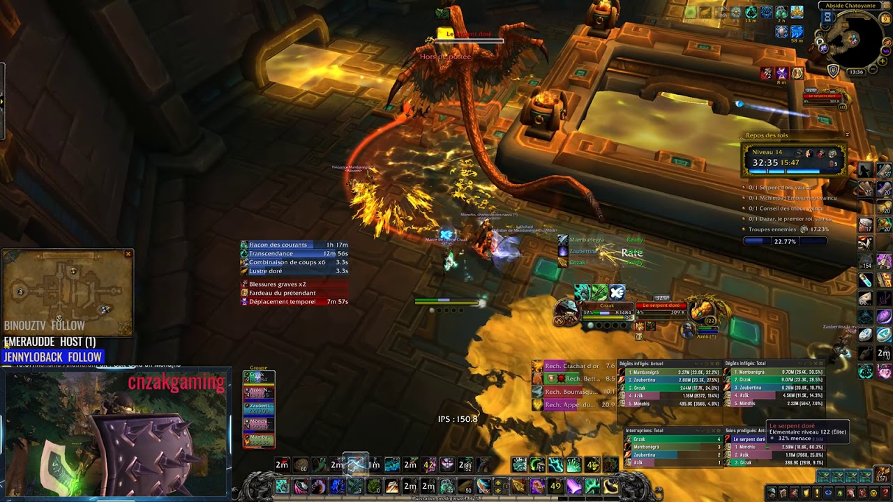 cnZAK | WW Monk | Mythic plus | King Rest +14