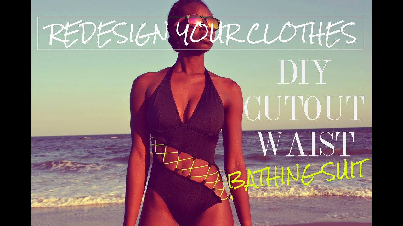 DIY Cutout Waist Bathing Suit-(RYC) 12
