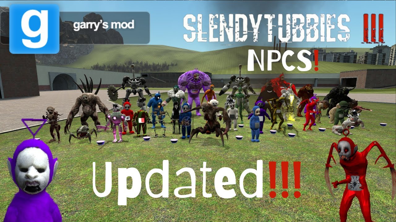 Обзоры мода Gmod: Slendytubbies 3 SNPC ОБНОВЛЕНЫ! (Все 100+ NPCS)