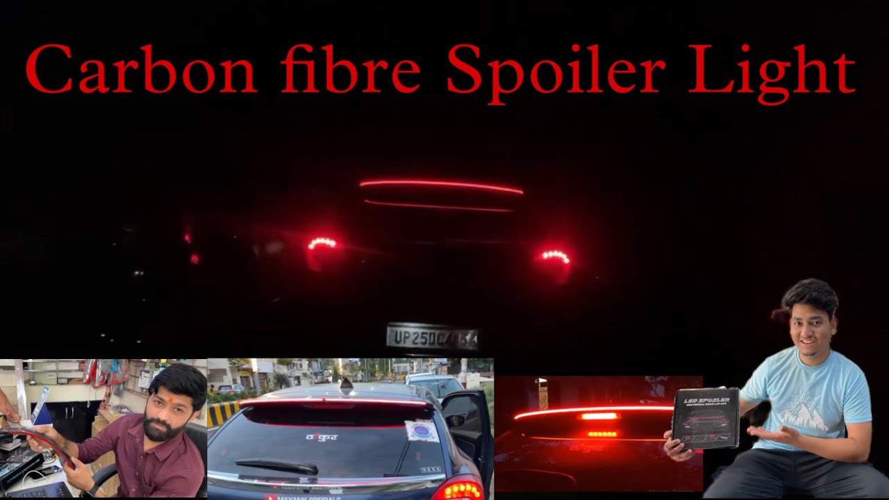 Finally Installing Spoiler Light in my Baleno / spoiler Led Light 😍