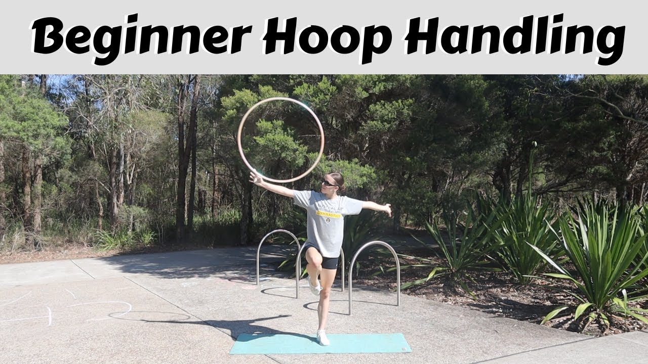 Beginner Hoop Handling Variations in Balances | Rhythmic Gymnastics