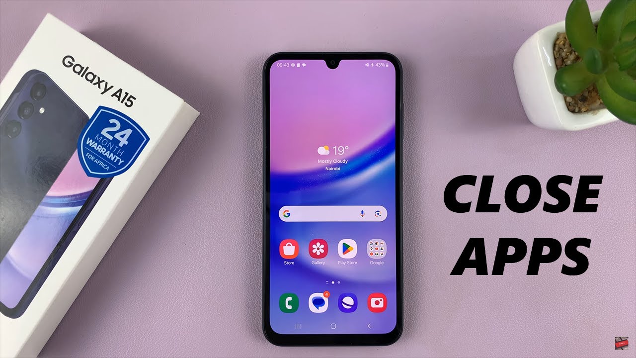 Samsung Galaxy A15: How To Close Apps