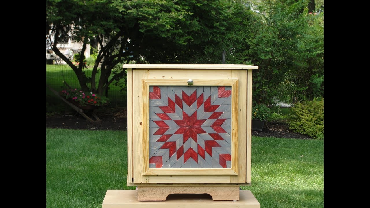 How to Make a Tilt out trash bin out of pallet wood.
