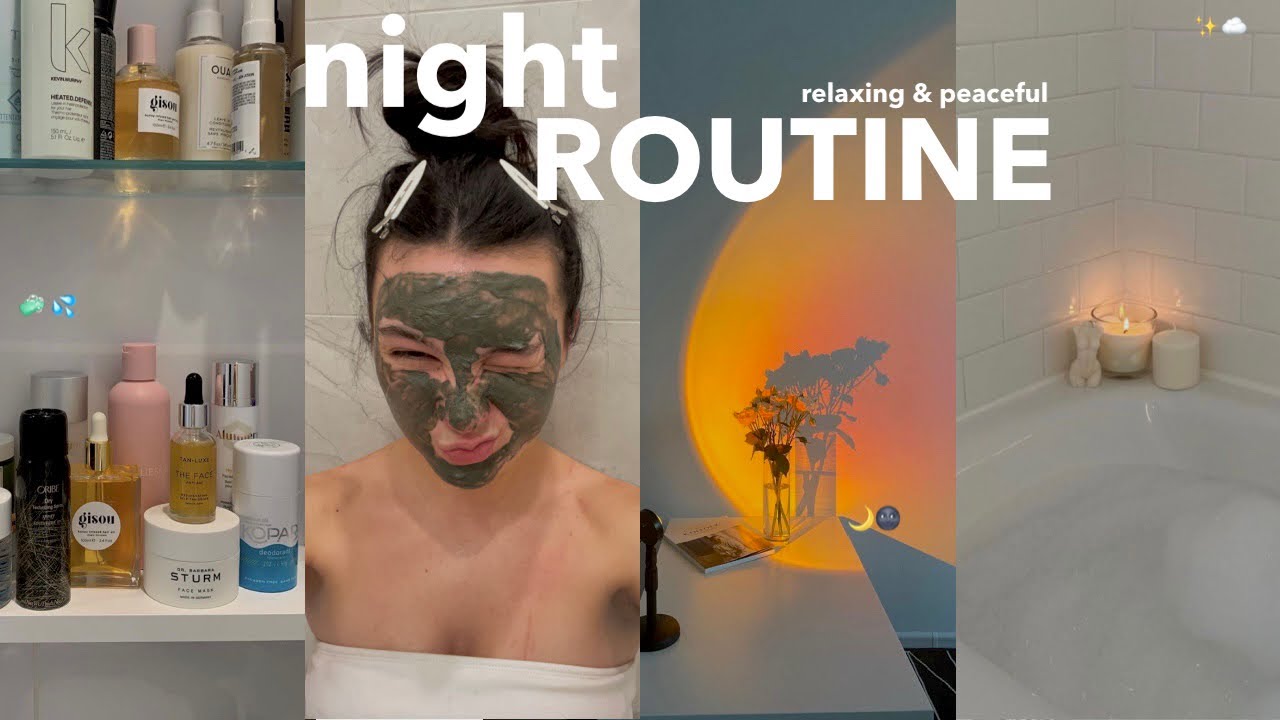 7pm NIGHT ROUTINE: how I relax & unwind *self care* 🌙☁️