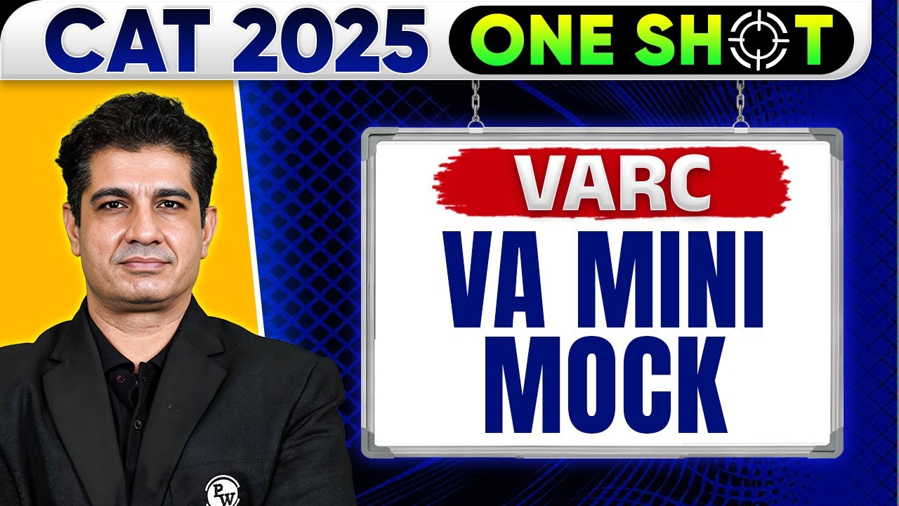 VA Mini Mock | VARC | CAT 2025 One Shot