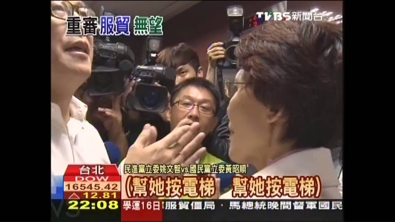 藍重審服貿　綠封門擋人爆推擠