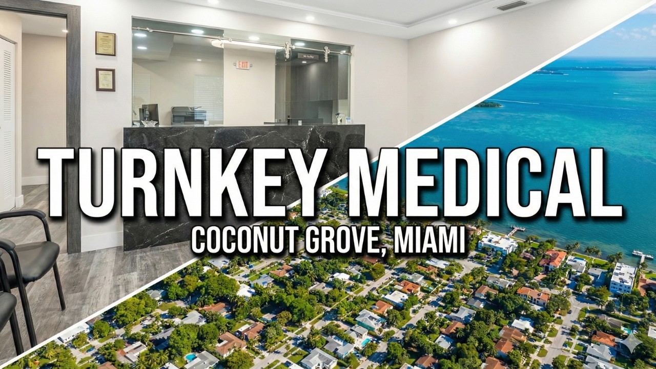 Turnkey Medical Office for Lease | Coconut Grove, Miami | Ideal for Medical Practice or Med Spa