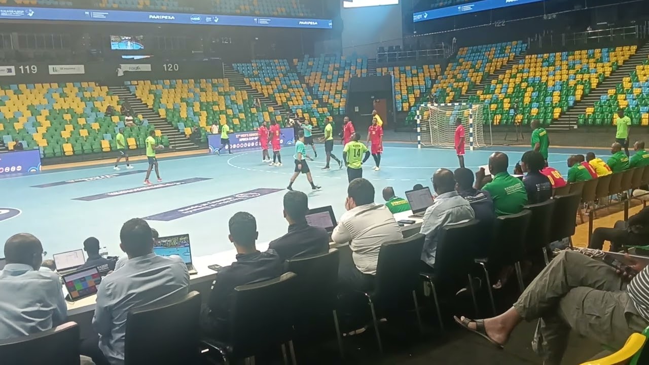 AFCON HANDBALL KENYA VS CAMEROON ACTION 