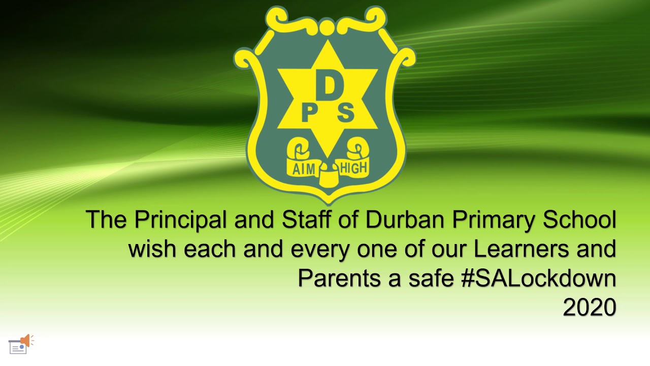 Durban Primary School #SALOCKDOWN #Covid-19  2020
