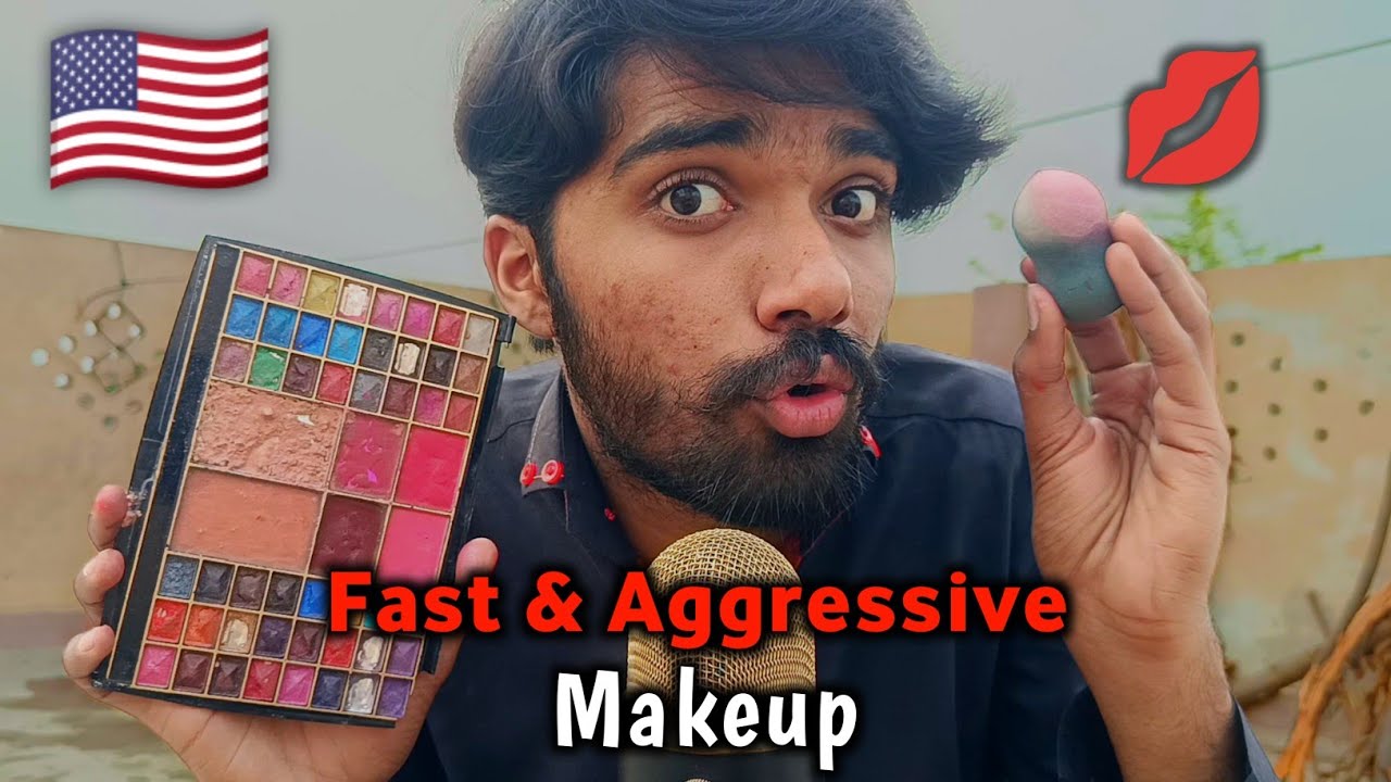 Fast & Aggressive ASMR Makeup Triggers 💄 Intense Tapping & Brushing