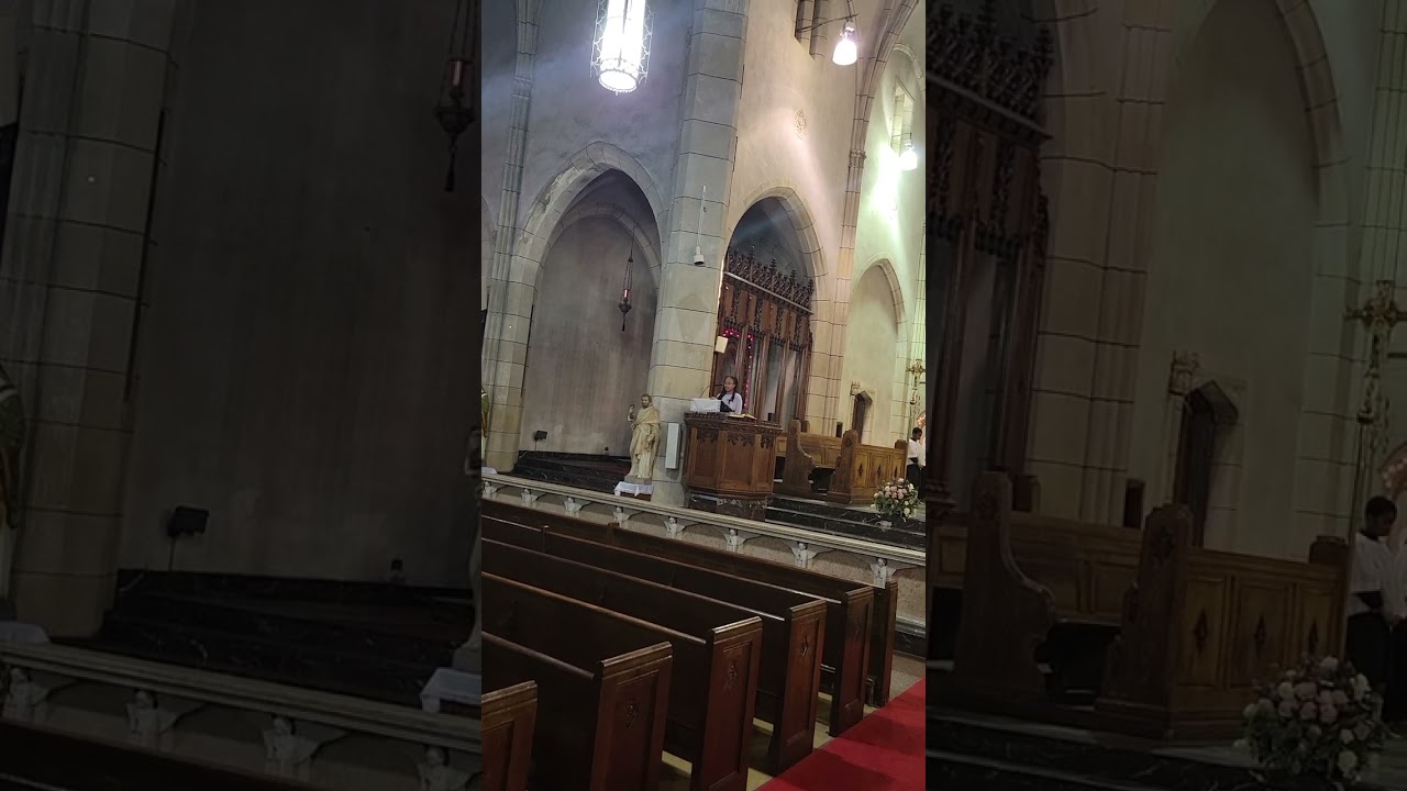 American born reading the prayer of the faithful in igbo.