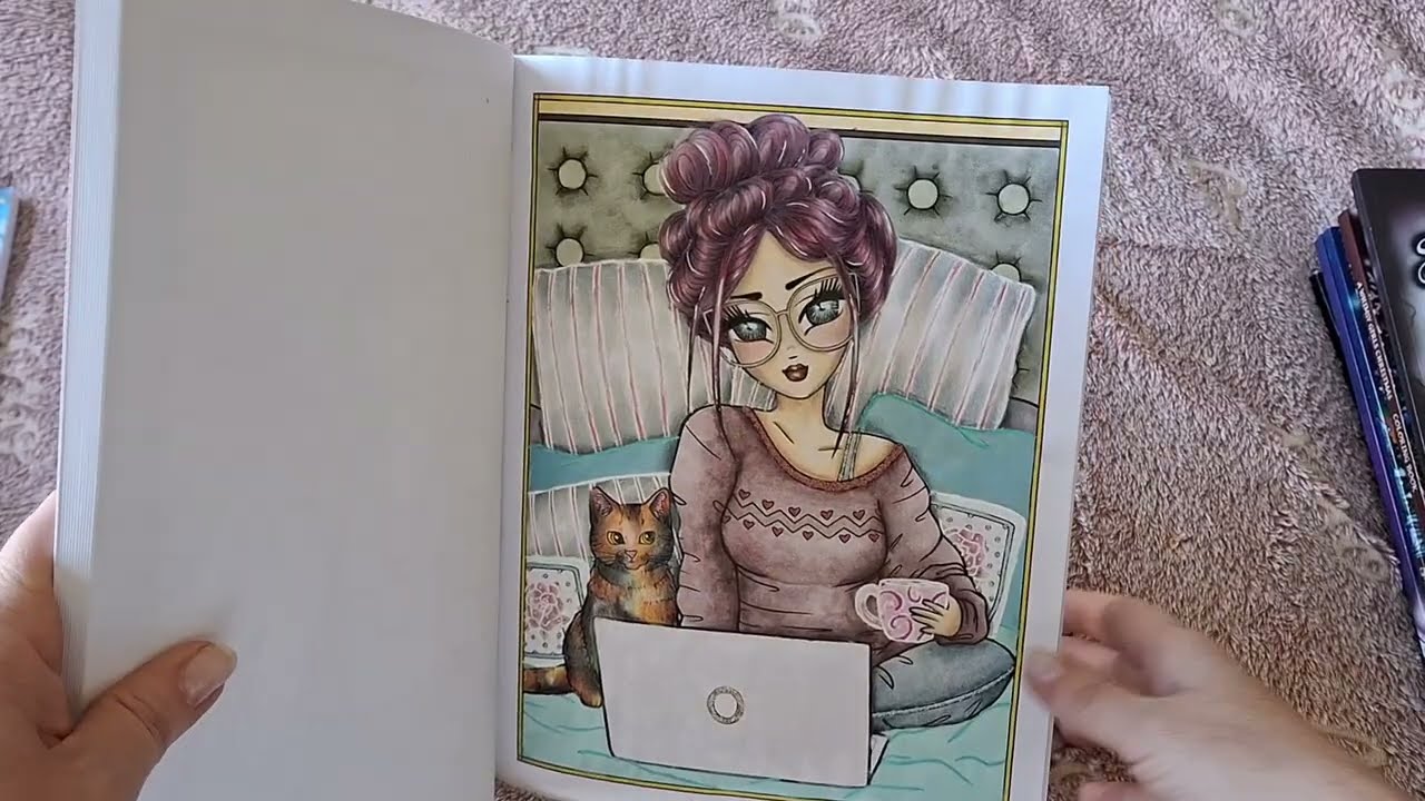 Adult coloring  - video on request - everything I have colored in Hannah Lynn books