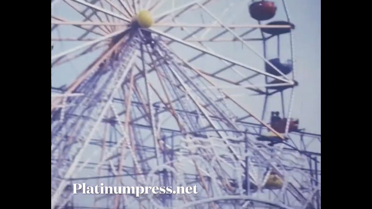 Palisades Amusement Park 1968. Super 8mm home movie. George Washington Bridge New Jersey. NO AI.