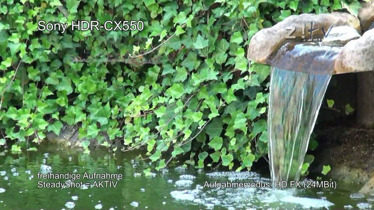 # Sony HDR-CX550 # SteadyShot Test mit Zoom [wabern]