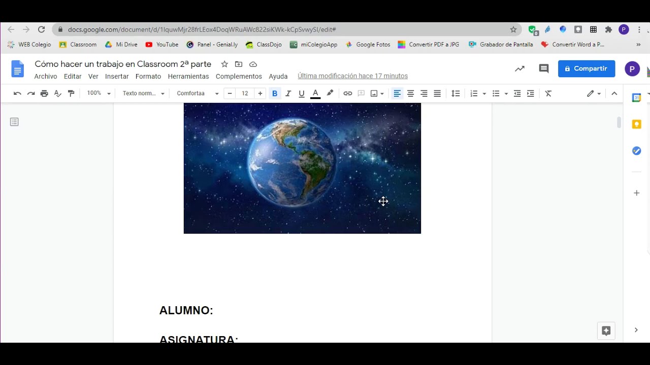 Cómo presentar un trabajo en Google Doc