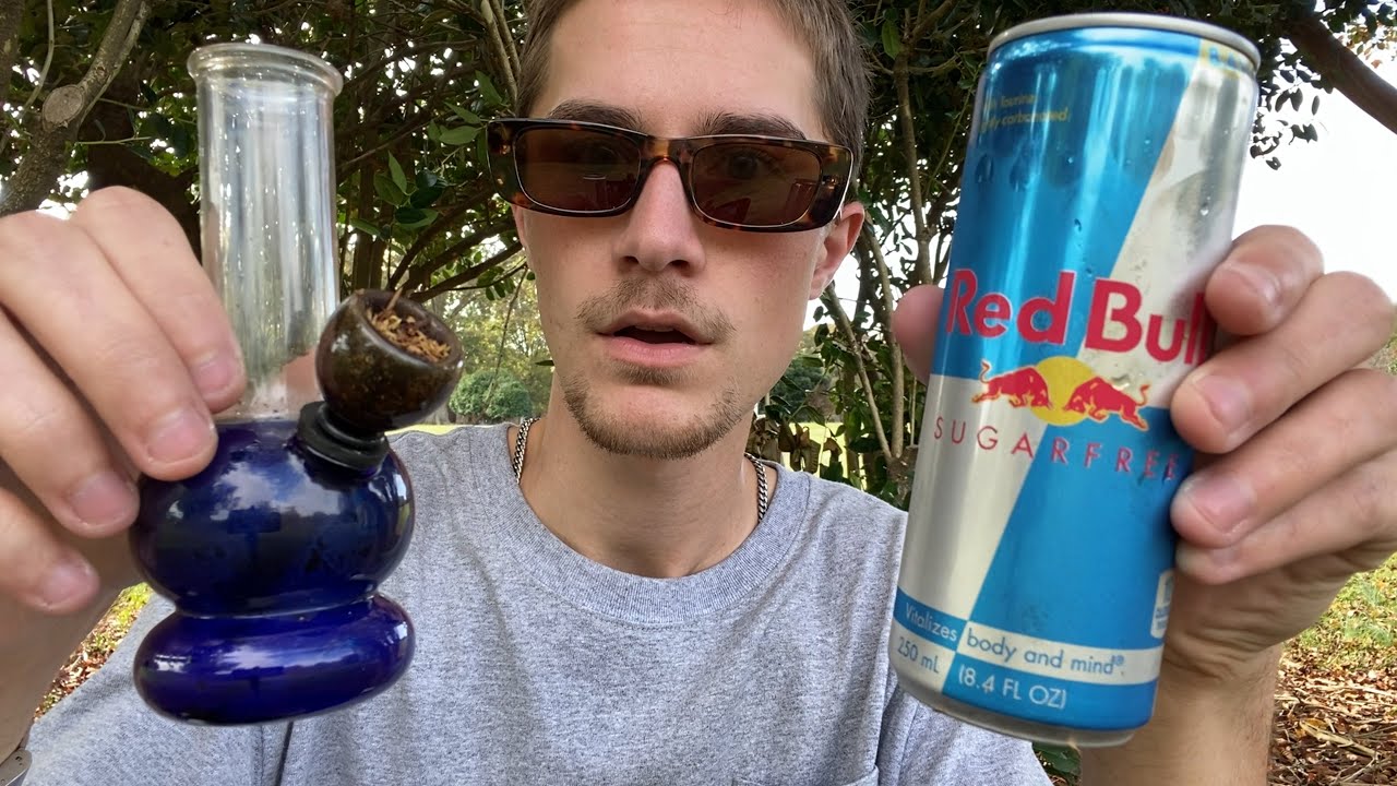 I Filled a WATER PIPE with RED BULL and Smoked Tobacco out of it to Die from Caffeinated Lung Cancer
