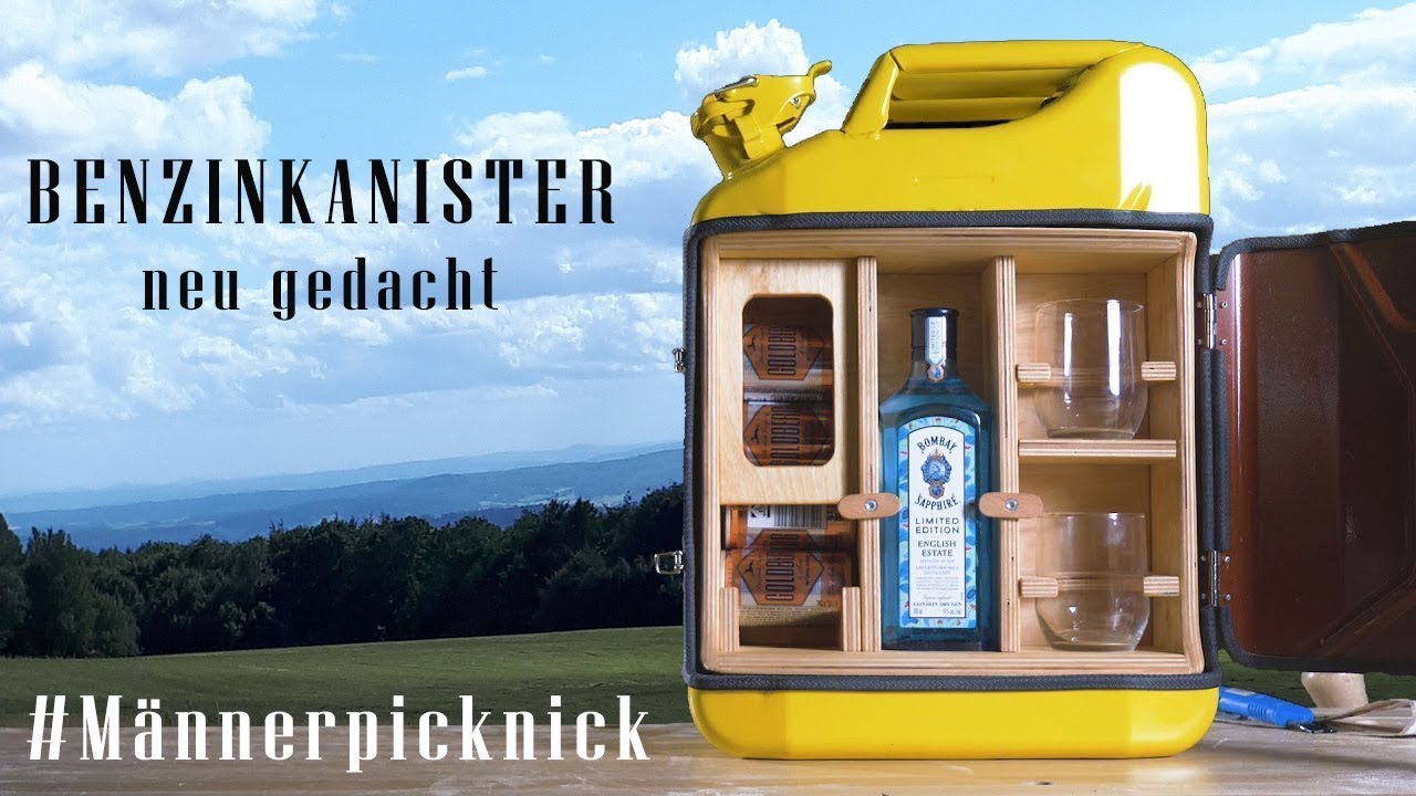 Mini Bar selber bauen - aus Kanister und mit pfiffigen Innenleben