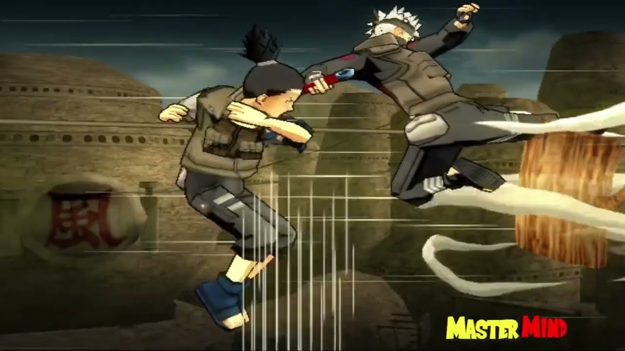 Naruto Ultimate Ninja 3 Dual Request Kakashi vs Shikamaru/Tsunade vs Guy MAX CPU Difficulty/Handicap