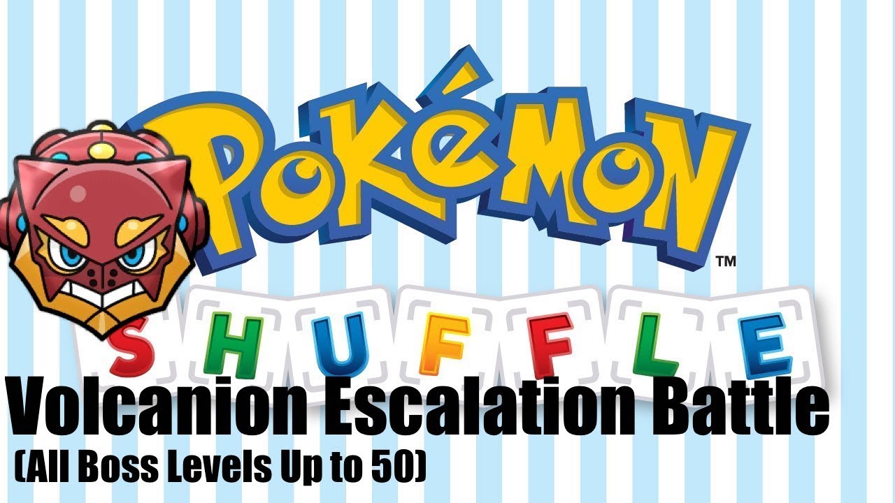 Pokemon Shuffle | Volcanion Escalation Battle (All Boss Levels to 50)