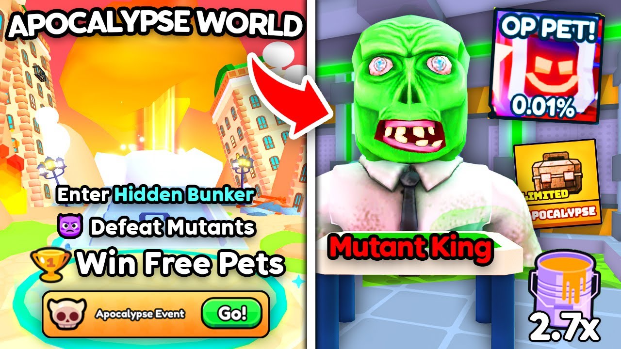 I Unlocked The NEW Apocalypse Bunker with FREE INSANE Pets in Arm Wrestling Simulator! (Roblox)