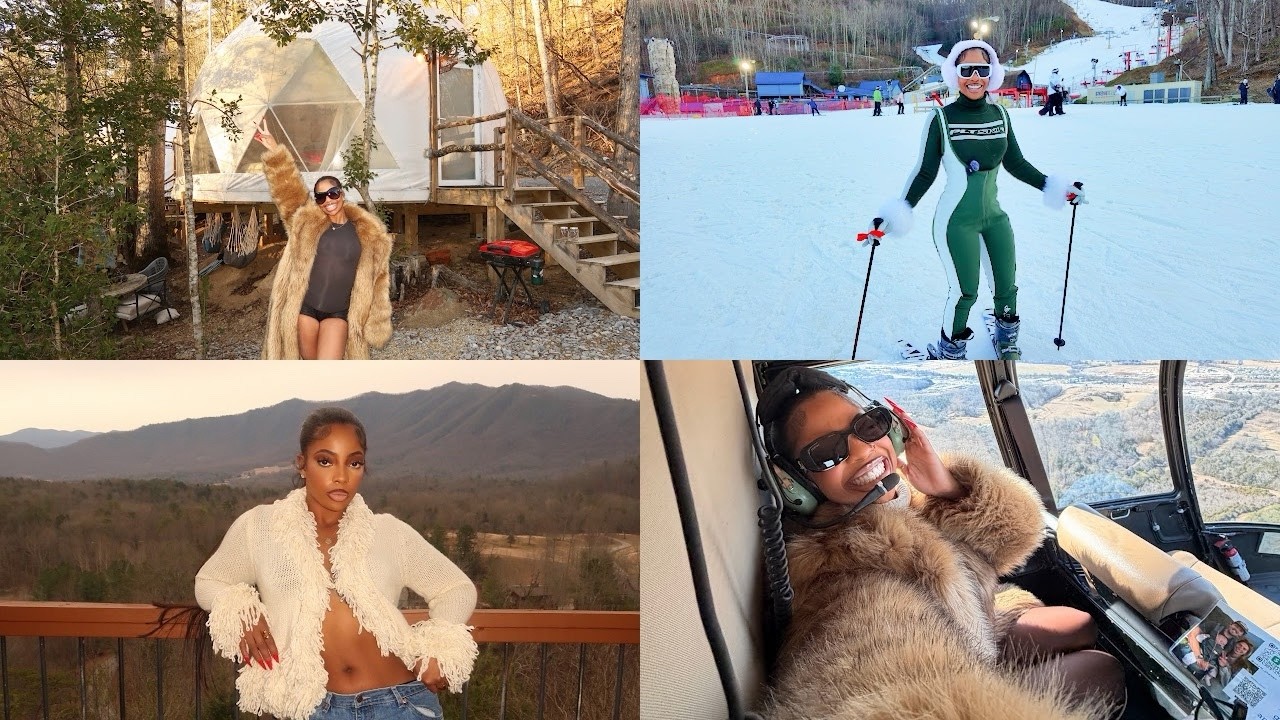Romantic Cabin Getaway in the Mountains | Helicopter Ride, Skiing, Dome Tour, Cooking, & MORE