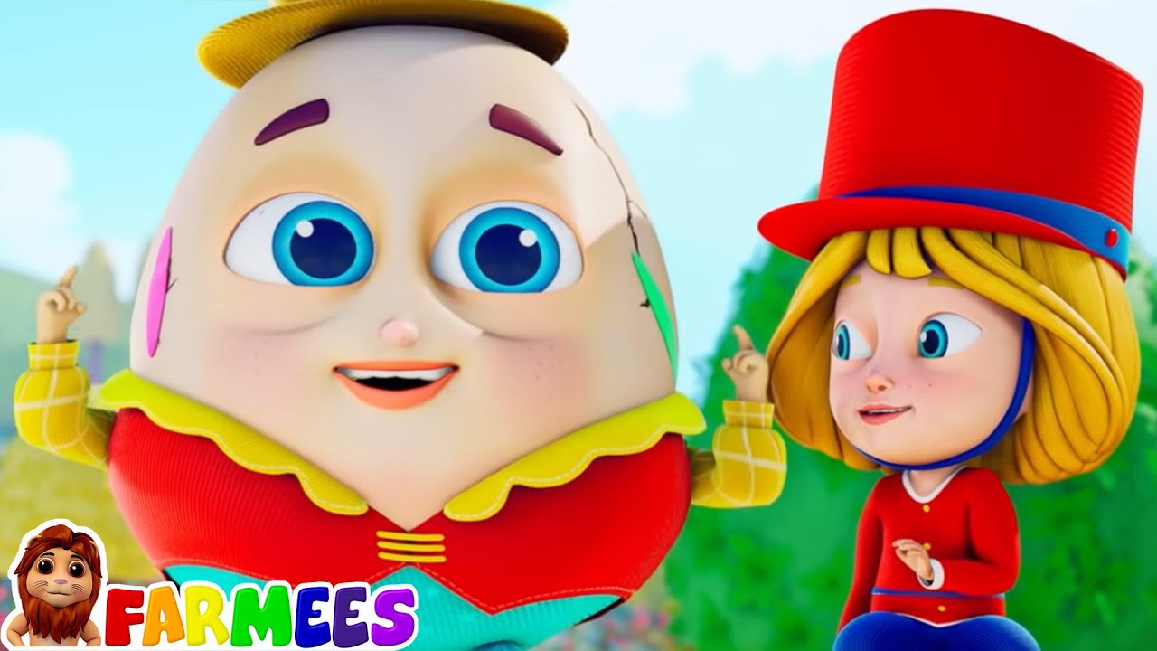 Humpty Dumpty Sat On A Wall and Preschool Rhyme for Babies