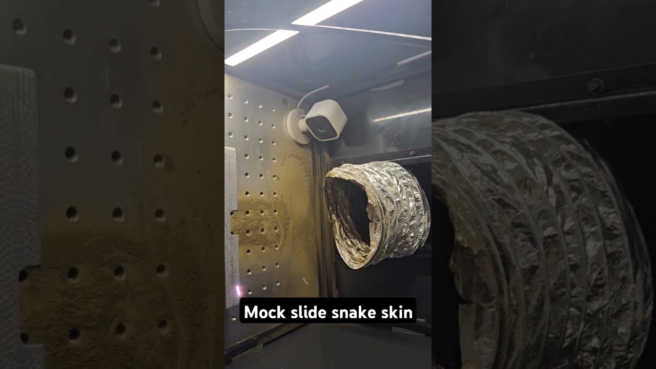 mock gun slide, lasered snake skin pattern and a punisher skull.