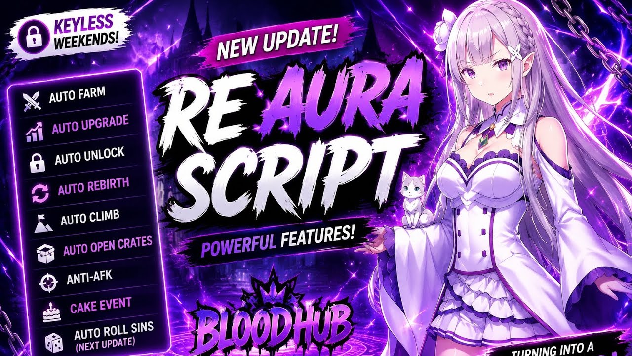 💀 NEW RE AURA SCRIPT UPDATE! BLOOD HUB IS COMING + AUTO CLIMB & AUTO OPEN CRATES!