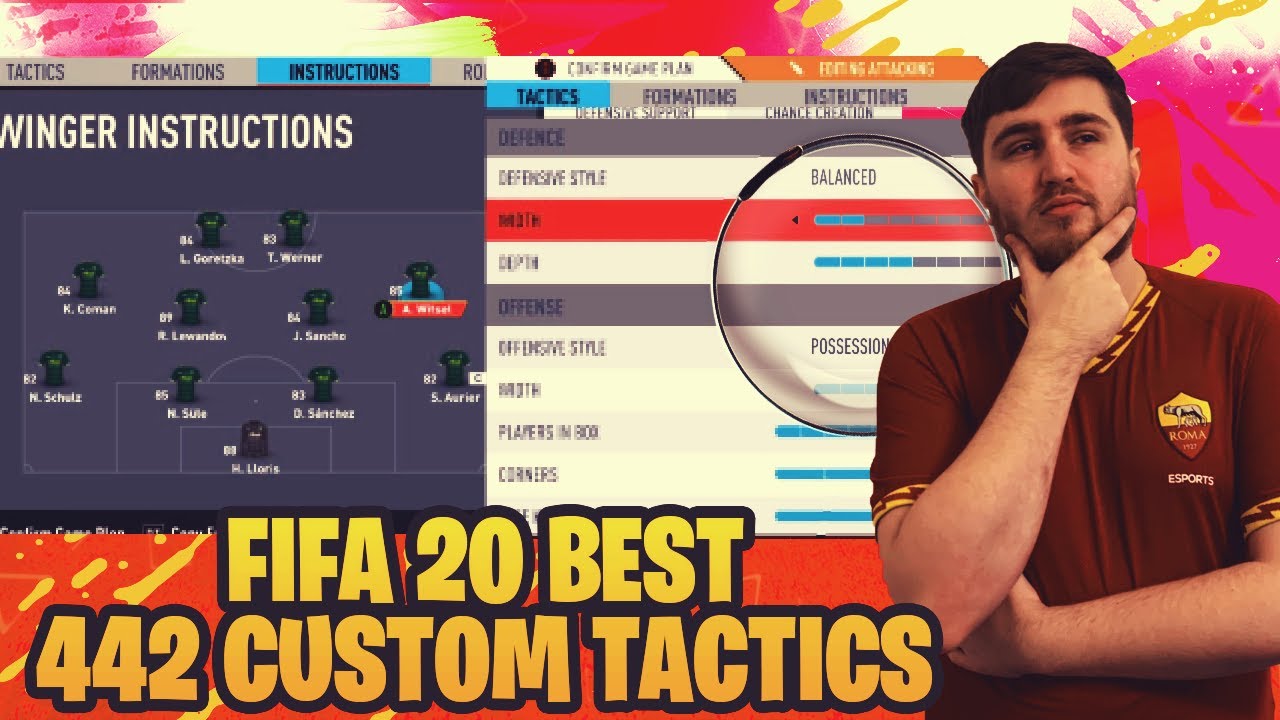 FIFA 20 BEST 442 CUSTOM TACTICS - 442 + 442 (2)
