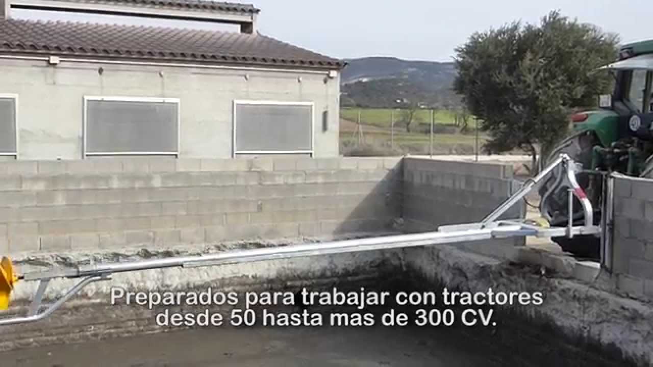 Batidor Agitador de purín a la T. de F. de 6,4 mts, con JD 6800. Talleres ALTEMIR FEBAS - RECK