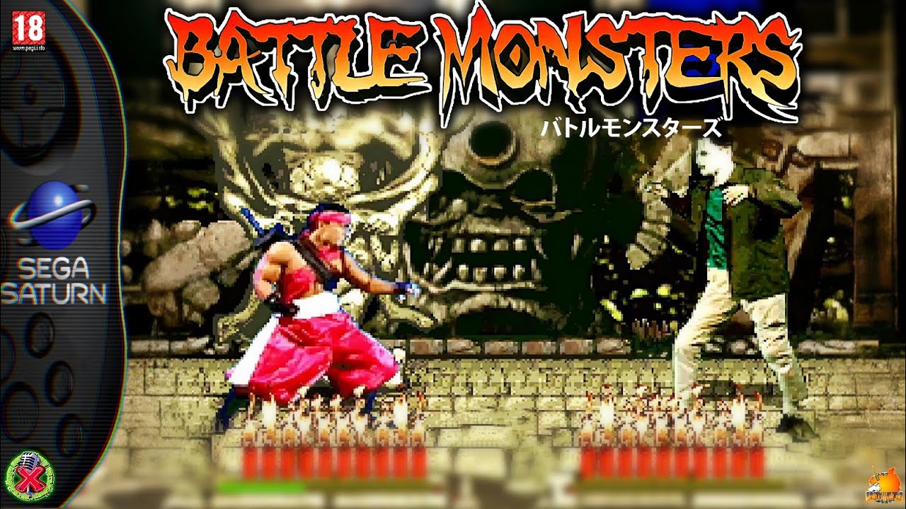 🎮 BATTLE MONSTERS (Scarab/Naxat, 1995) 💀 2D Fighting Game for Sega Saturn