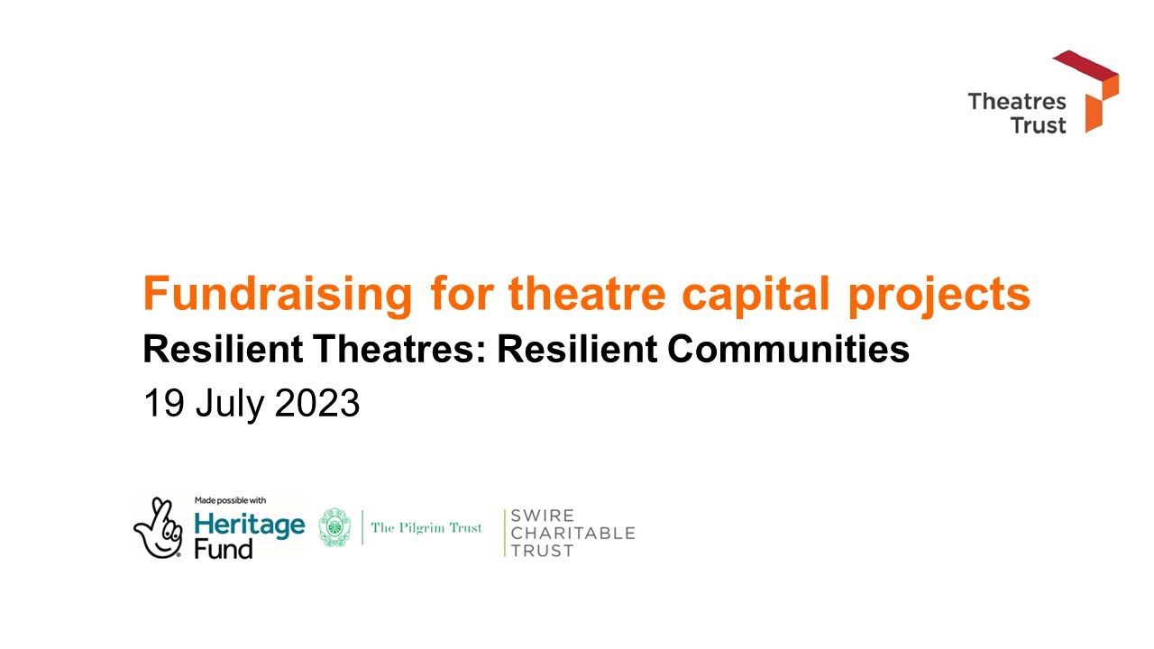 Theatres Trust | Fundraising for theatre capital projects