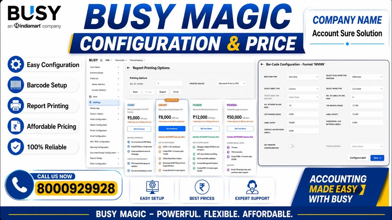 BUSY Magic Configuration & Price 2026: Complete Setup Guide &ndash; Start, Smart, Power & Power+ Explained