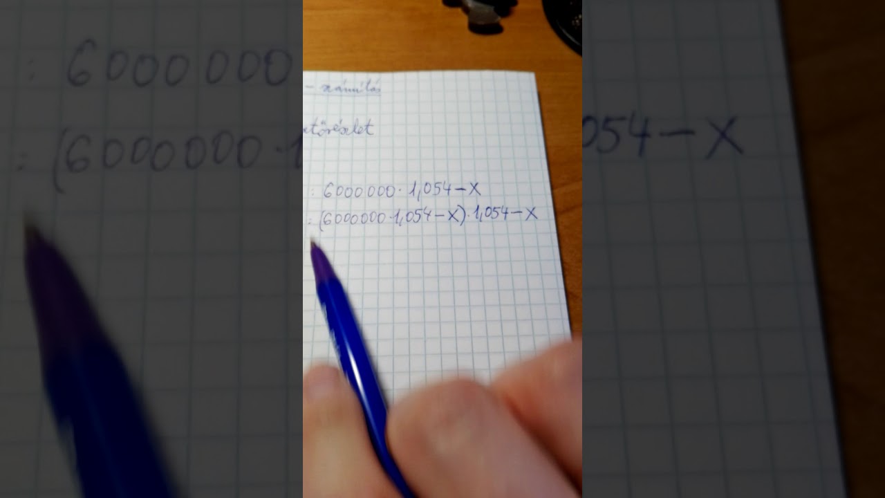 12. 04., 1. videó. Törlesztőrészlet-számítás