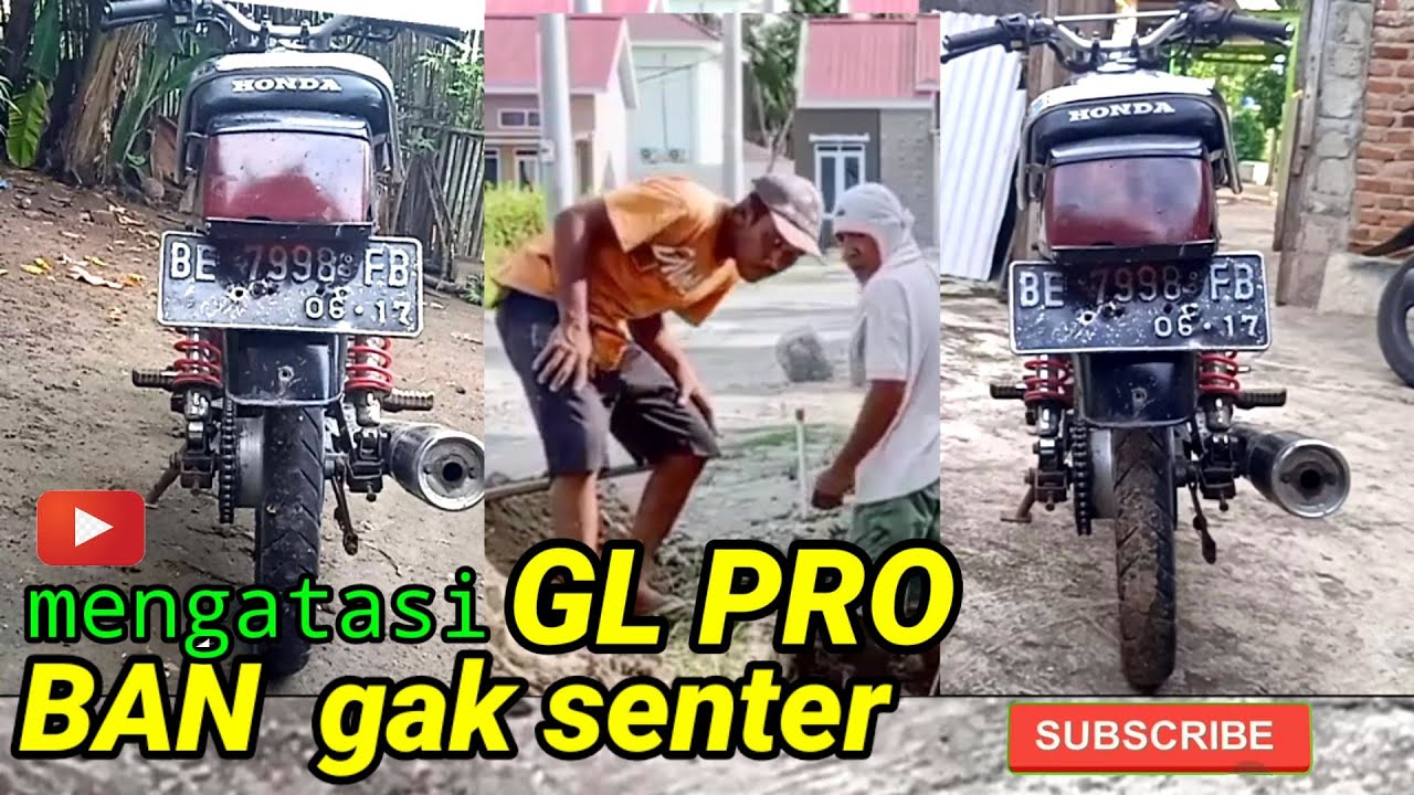 cara luruskan GL pro ban gk lurus dan cara mengatasinya