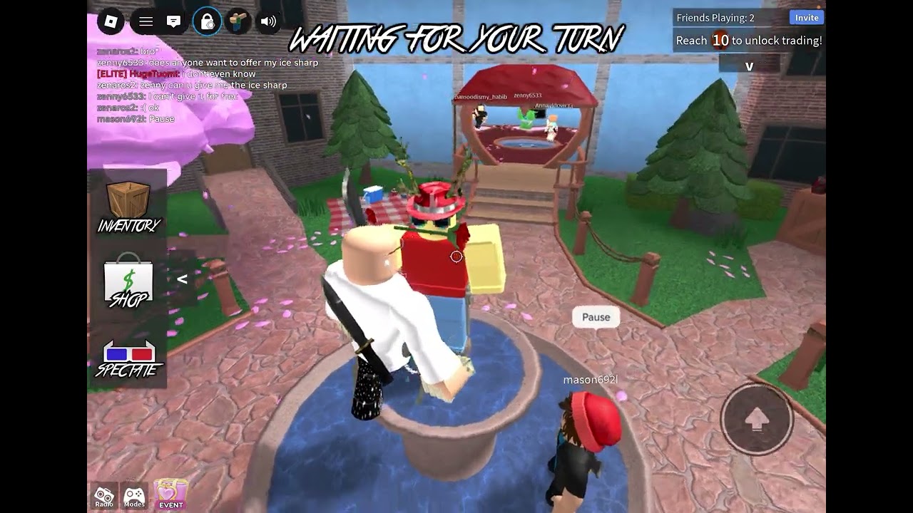 Playing mm2 with my cousin 