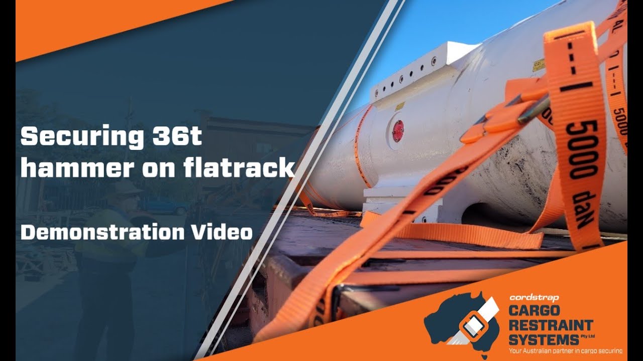 How to lash and secure a 36t unit to a flat rack