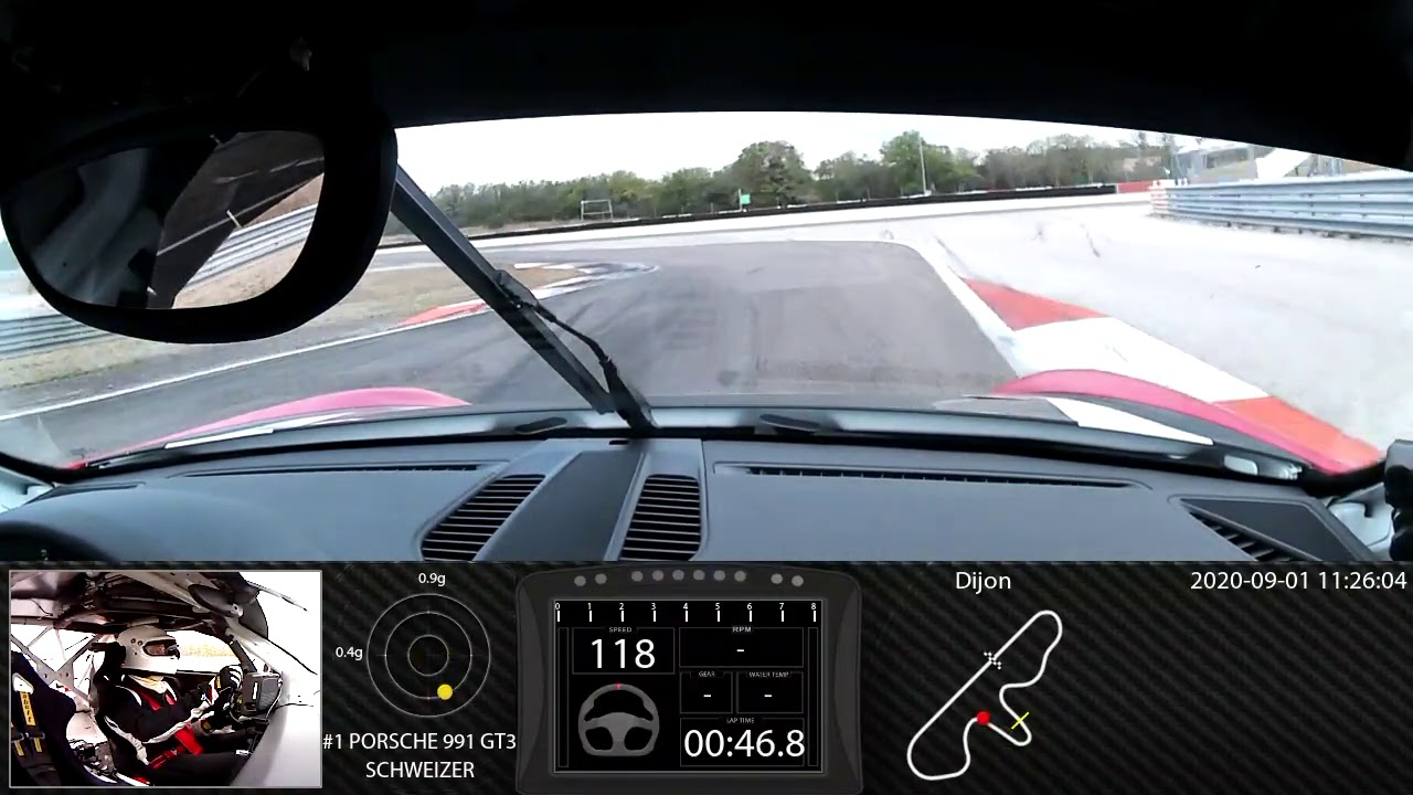 RN #1 Onboard video Dijon, PORSCHE 991 GT3, 01:22.980